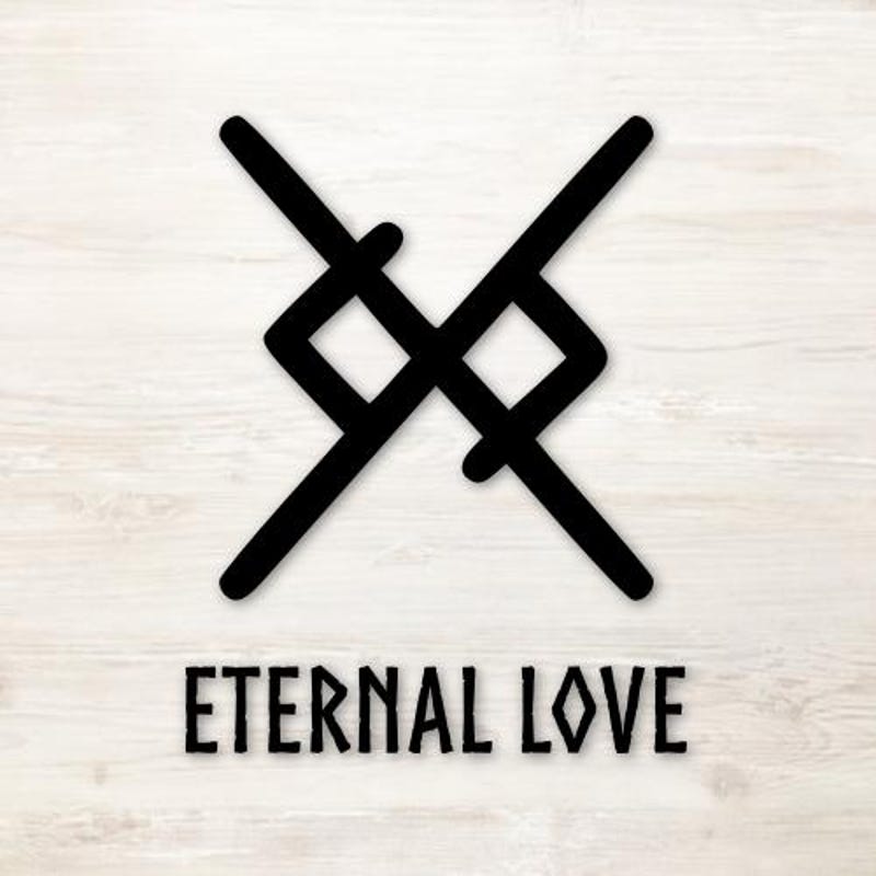 Love Rune Symbol Ritual Eternal Love Symbol - Etsy