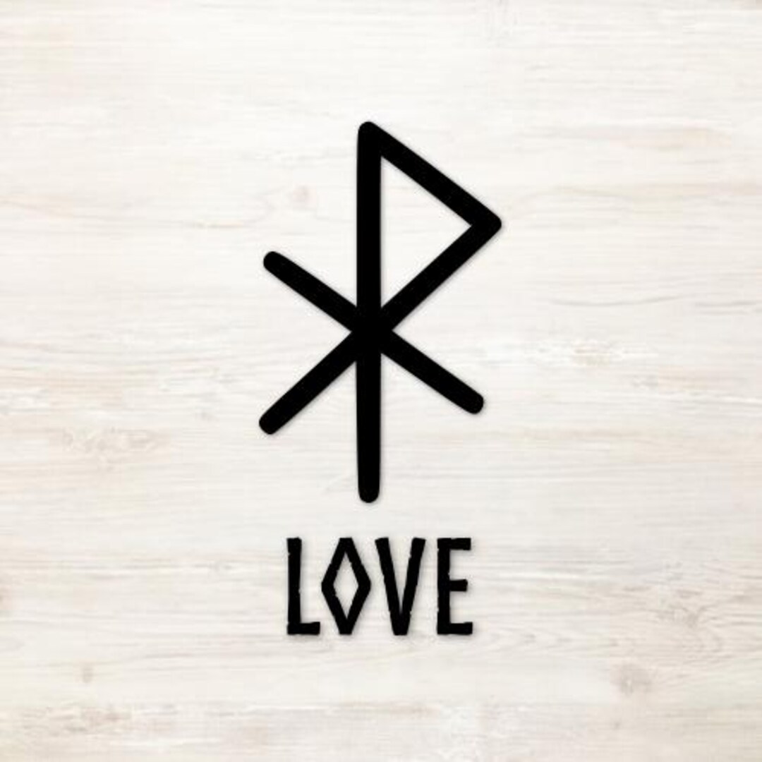 Relationship Rune Love Rune Vinyl Decal Symbol Sticker Norse Viking Bind Rune - Etsy