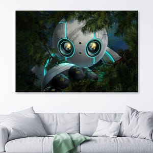 The Wild Robot Movie Poster, High Quality Canvas Print, Wall Art, Classic Poster, Film Fan Collectibles, Home Decor
