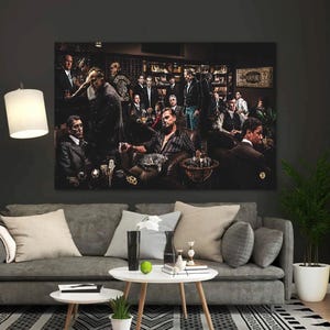 Tommy Shelby Peaky Blinders Graffiti Canvas Painting - High Quality Wall Art