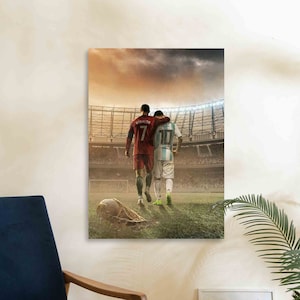 Messin & Cristschi Leinwanddruck: Fußball-Legenden Wandkunst