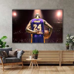 Póster de Kobe Bryant, arte mural de baloncesto, impresión de Black Mamba, el mejor regalo para los fanáticos de la NBA, lienzo enrollado.