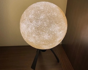 Lampada globo lunare litofania - Idea regalo unica!