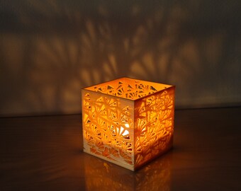 Cube Candle Holder - Unique Geometric Home Decor