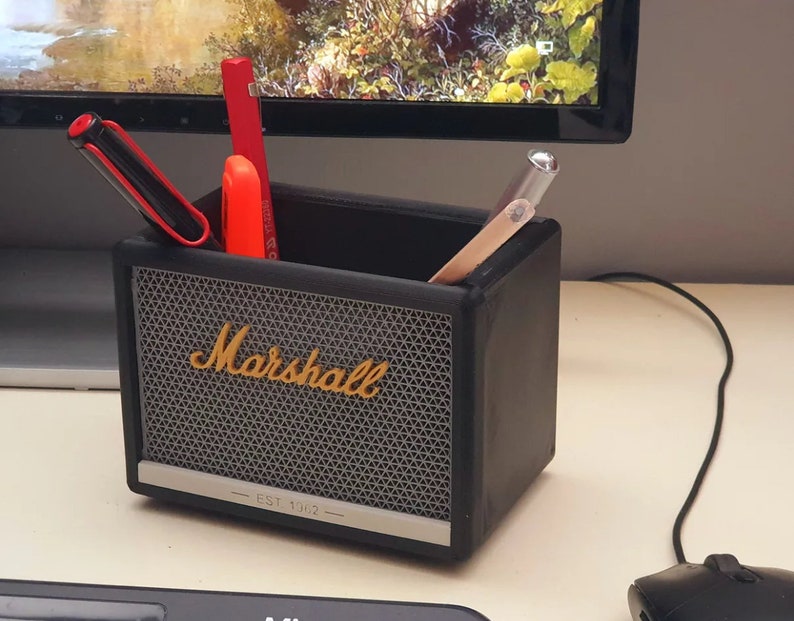 Marshall Pencil Holder & Desk Organizer Wide Design afbeelding 1