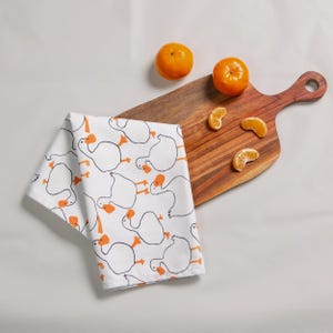 Ducks Tea Towel , kitchen towel, hand towel, dish towel, printed tea towel, housewarming gift, unique gift, wedding gift, birthday gift