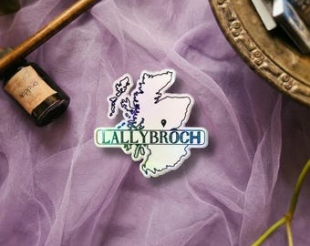 Lallybroch Scotland Vinyl Sticker | Outlander-Inspired Bookish Sticker