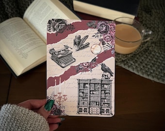 Inserción de funda para Kindle inspirada en Dark Academia /