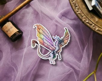 Book Dragon Sticker