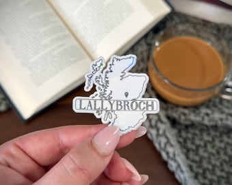 Pegatina de vinilo de Lallybroch, Escocia / Pegatina literaria inspirada en Outlander