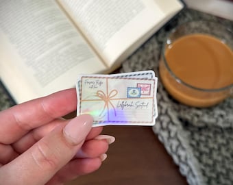 Pegatina de Cartas a Escocia / Pegatina de historia de amor inspirada en Outlander.