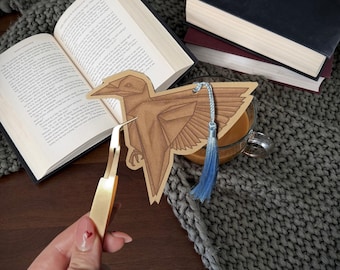 Marcador de cuero Stargazer / Inspirado en Brimstone / Regalo de fantasía de cuero de grano completo