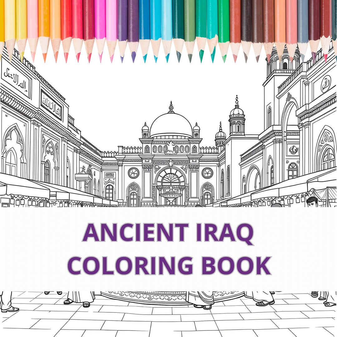 Ancient Iraq Coloring Book - Etsy