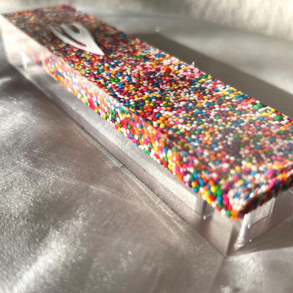 Mezuzah for kids - Gift for the house - Judaica Gift - Mezuzah made from resin - One of a kind judaica gift - Jewish Gift - Rainbow Mezuzah