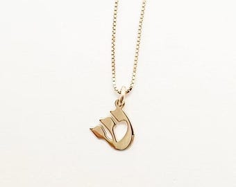 Hebreiskt initialhalsband i sterlingsilver, judiska smycken, bat mitzvah-present