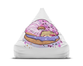 Sweet Indulgence: Donut Delight Bean Bag Cover