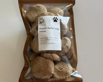 Homemade Peanut Butter Dog Treats (dozen) - Etsy