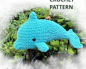 No-Sew Crochet Baby Dolphin Pattern: Amigurumi Plush Toy (PDF Pattern)