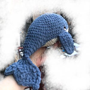 Crochet Pattern: No-Sew Amigurumi Baby Whale (PDF Pattern)