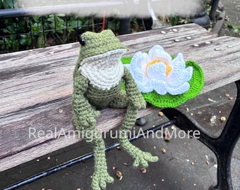 Realistic Frog Crochet Pattern | Almost No-Sew Amigurumi (PDF)