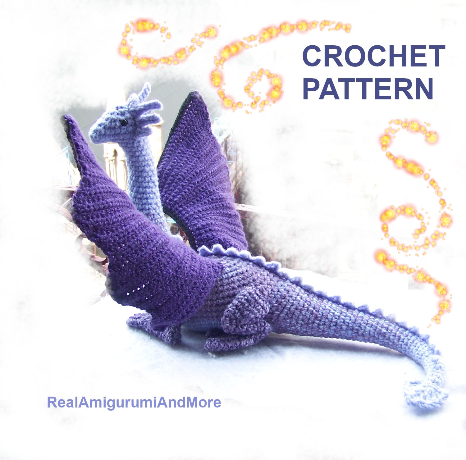 Dragon Crochet Pattern: Amigurumi Stuffed Animal (PDF Pattern)