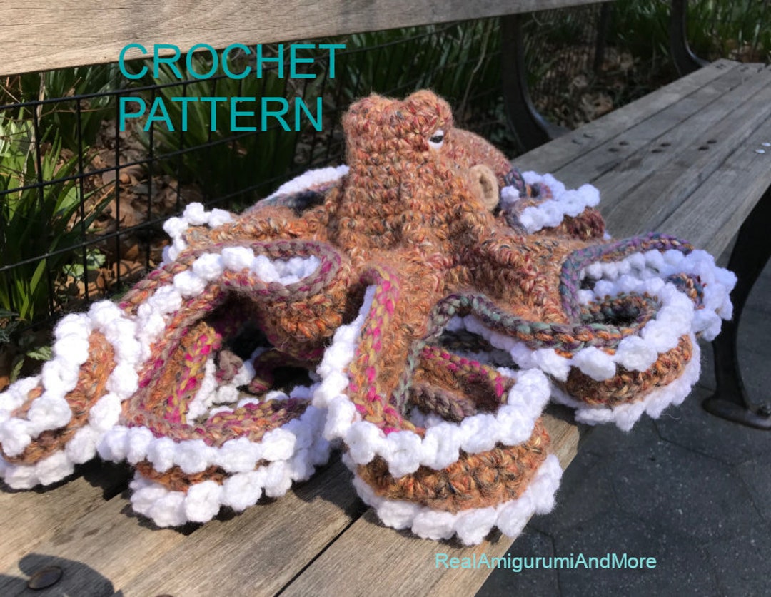 Crochet Pattern Large Realistic Octopus-amigurumi Pattern Octopus ...