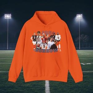 Joe Burrow Hoodie, Joe Burrow Sweatshirt, Cincinnati Bengals Sweater, Cincinnati Bengals Merch, NFL Merch, Cincinnati Bengals Merch