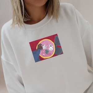 Coffee in Paris | Art sweatshirt | Aesthetic Art Hoodie | Art Print Sweatshirt for Women | Crewneck Sweatshirt | Artsy Aesthetic