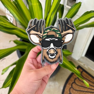 Car Freshie | Car Freshy | Freshies | Buck Freshies Freshie | Car Accessory | Buck With Sunglasses | Hunting Freshie | Men Freshies