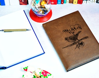 Personalized Sketchbook, Unlined Journal, Customized Leather Journal, Sketchbook Journal, Gift For Her, Artist Sketchbook, Graduation Gift