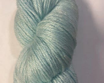 Variegated Light Hydrangea Recycled Wool and Tencel Sock
