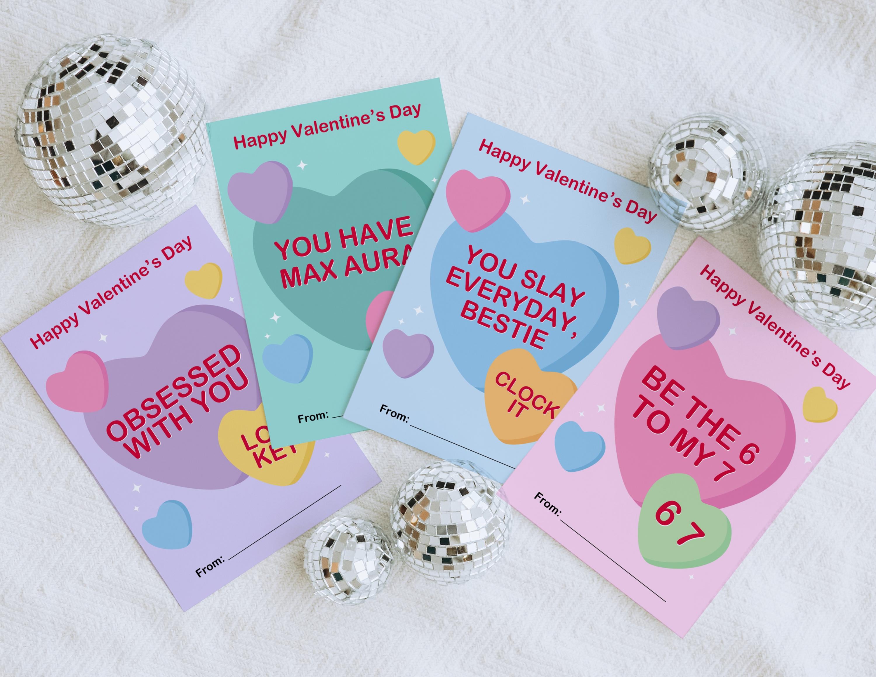 67 Kids Slang Valentines Day Cards, Printable Funny Valentine Card, Gen ...