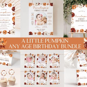 パンプキンバースデー招待状セット 私たちの小さなパンプキンは1つのパーティー 最初の誕生日招待状 秋の誕生日パーティー 性別を問わない招待状