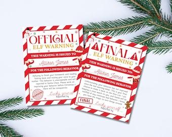 Printable Elf Report Card Letter, Fillable PDF Letter From Elf ...