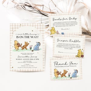 Winnie the Pooh Baby Shower Bundle Classic Winnie The Pooh Gender Neutral Baby Shower Little Hunny Baby Shower Invite Vintage Pooh Bundle