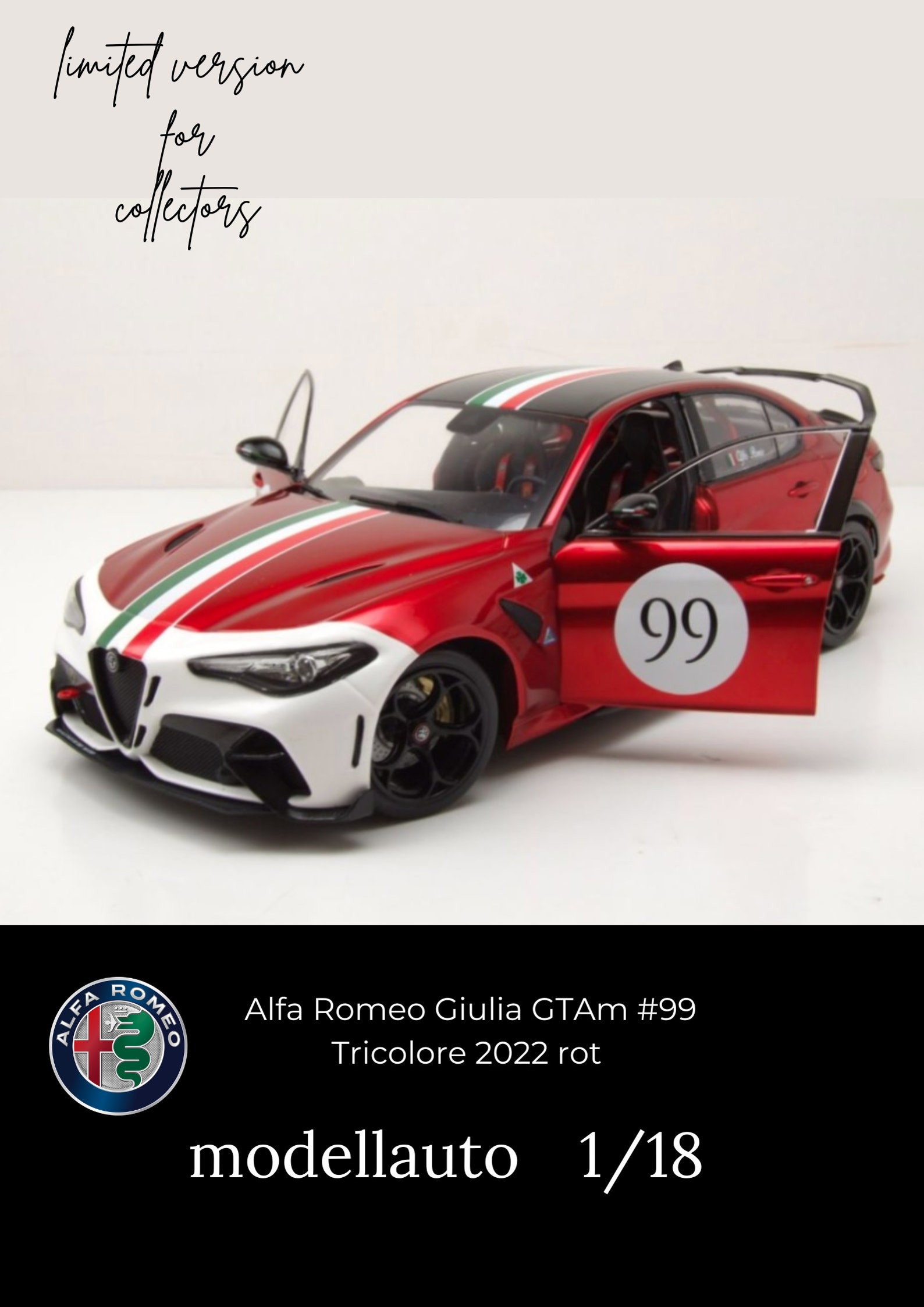 Plaque Logo Alfa Romeo Giulia / Stelvio En Aluminium Anodisé Avec Drapeau Italien - Décoration Intérieure Voiture