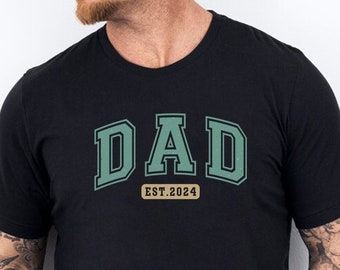 New Dad Shirt, Dad Est 2024 Tshirt, Dad Announcement, Fathers Day Tee, Daddy Shirts, Best Dad Gift, Father's Day Gift, Father's Day Shirt