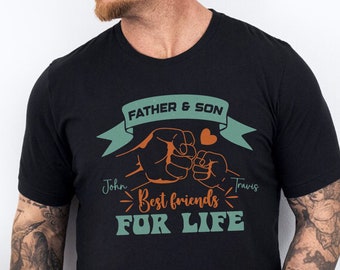 Personalized Father and Son Name Dad Shirt, Fathers Day Shirt, Gift for Dad, Dad to be Shirts, New Dad Gift, Baby Shower Gift, Dad Shirt