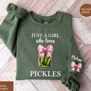 Vintage Pickles Sweatshirt, Custom Canned Pickle Shirt, Canning Season, Pickle Lovers Sweater, Homemade Pickles Sweater, Pickle Jar Crewneck