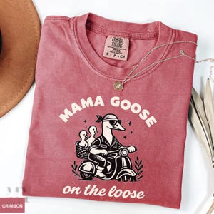 Silly Goose On The Loose Mom Comfort Colors® Shirt, Mama Goose Shirt, Silly Goose 1st, Boy Birthday Tee, Silly Mama Goose, 1st Birthday Gift