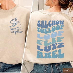 Personalized Figure Skating Sweatshirt Teen Girl Gift, Ice Skating Sweatshirt, Figure Skating Shirt, Figure Skating Gift, Cool Skater Gift