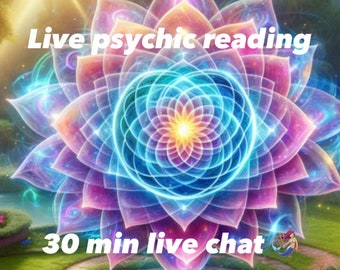 Live Voice chat psychic intuitive reading in-depth 30 minutes