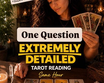 1 Question Tarot and Psychic Reading, Same Hour Guidance, Love, Relationship  & Career Insight