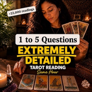 1 to 5 Questions Same Hour Tarot and Psychic Reading, Guidance, Love, Relationship  & Career Insight