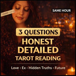 3 Question Tarot Reading - Love, Career, Ex, & Future - Same Hour Psychic Answers
