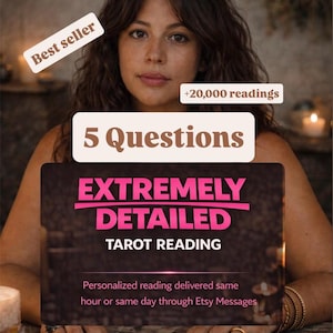 5 Question Tarot Reading - Love, Career, Ex, & Future - Same Hour Psychic Answers