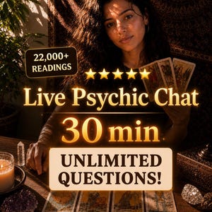 Live röstchatt med psykisk intuitiv läsning på djupet i 30 minuter