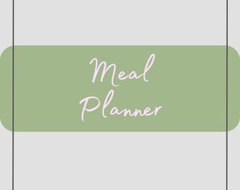 Family Meal Planner | Printable Weekly Menu, Grocery List (PDF)