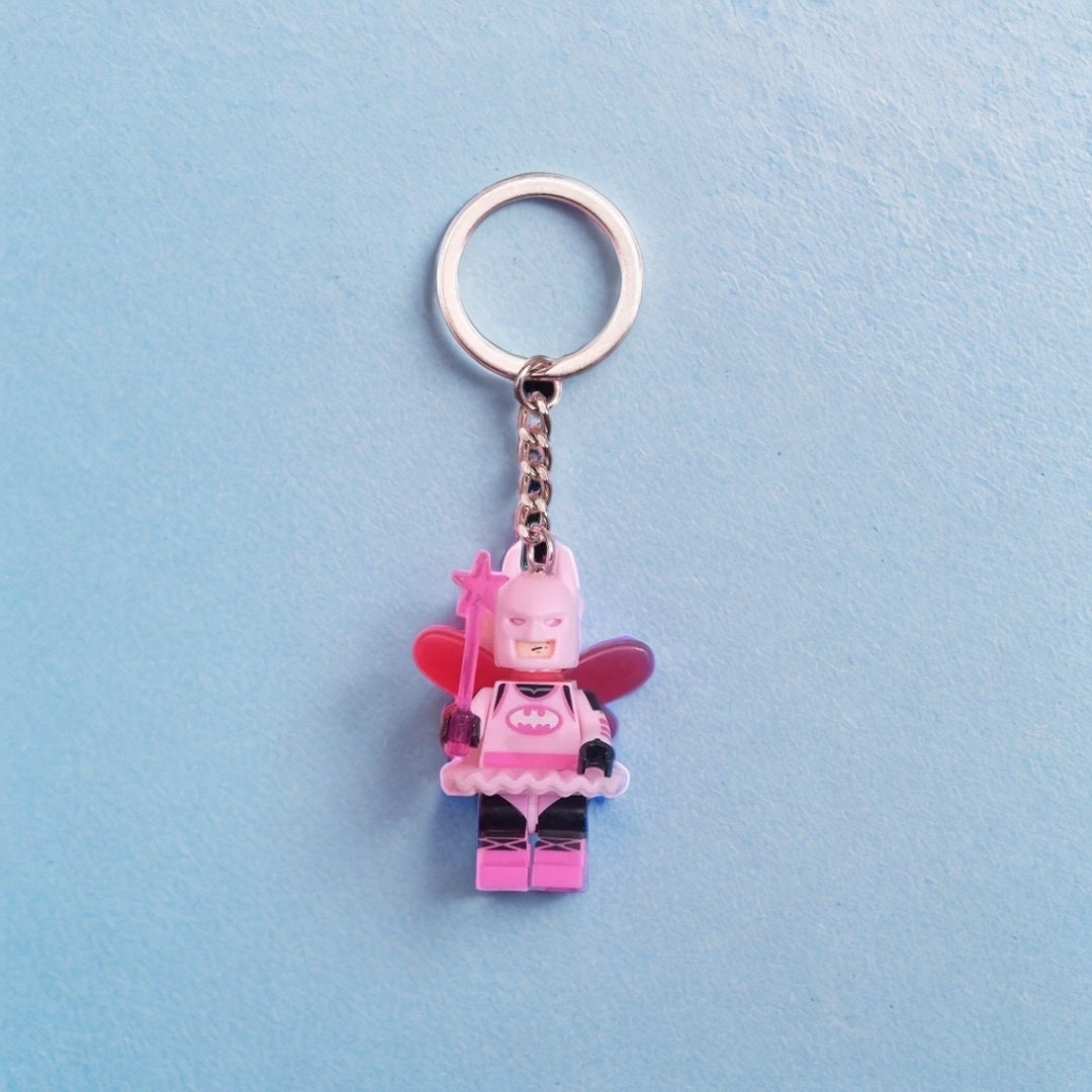 Batman and pink Batman keychains #BatmanKeychain