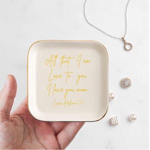 Custom Mom Trinket Dish, Trinket Tray, Gift From Daughter, Mom Ring Dish, Personalized Gift, Ceramic Dish, Personalized Gift, Gift For Mom